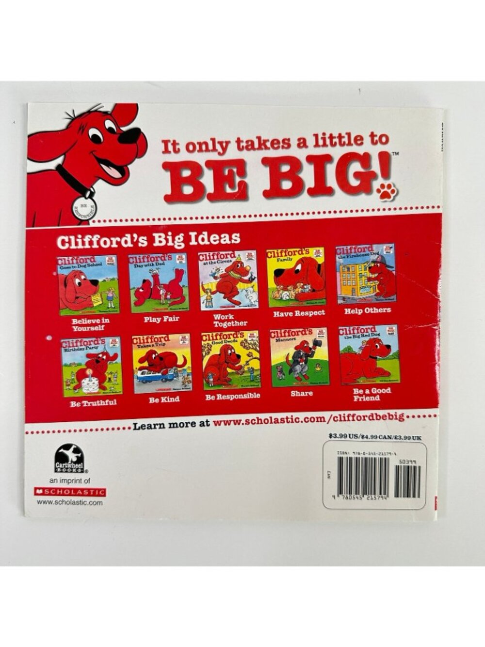 2/$6 Clifford’s Good Deeds book by Norman Bridwell (Paperback) - Picture 5 of 9